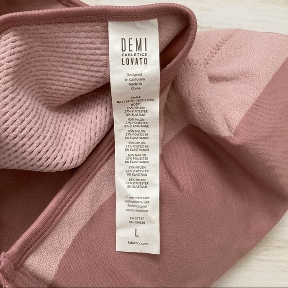 Demi Lovato Fabletics Seamless Tank Top | Size L - Picture 6 of 8